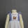Fashion blue-white check  poplin fabric embroidered dress